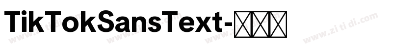 TikTokSansText字体转换