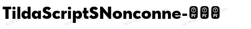 TildaScriptSNonconne字体转换
