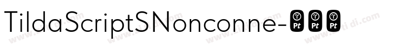 TildaScriptSNonconne字体转换