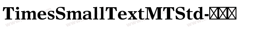 TimesSmallTextMTStd字体转换
