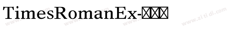 TimesRomanEx字体转换
