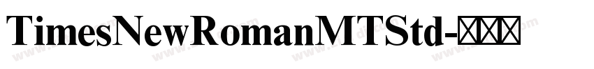 TimesNewRomanMTStd字体转换