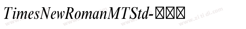 TimesNewRomanMTStd字体转换