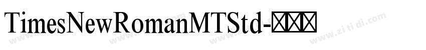 TimesNewRomanMTStd字体转换