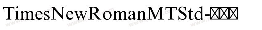 TimesNewRomanMTStd字体转换