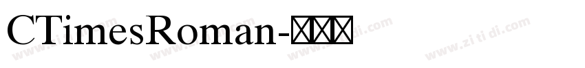 CTimesRoman字体转换