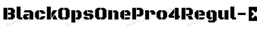 BlackOpsOnePro4Regul字体转换