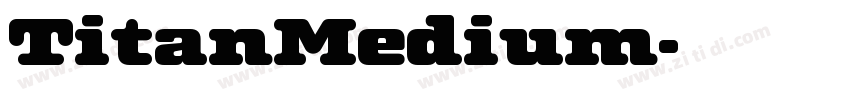 TitanMedium字体转换