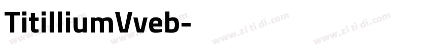 TitilliumVveb字体转换
