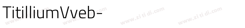 TitilliumVveb字体转换
