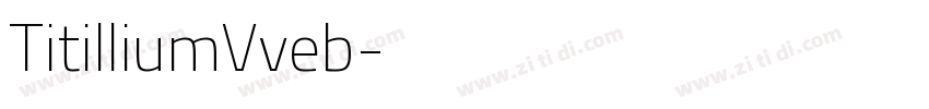 TitilliumVveb字体转换