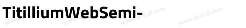 TitilliumWebSemi字体转换 TitilliumWebSemi字体转换