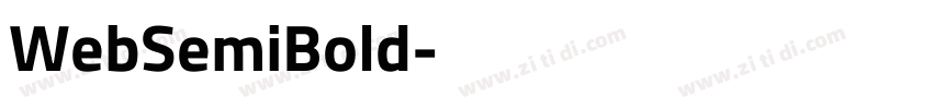 WebSemiBold字体转换