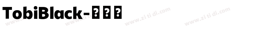 TobiBlack字体转换