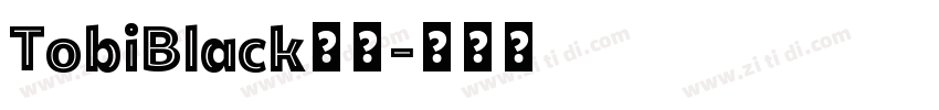 TobiBlack字体字体转换