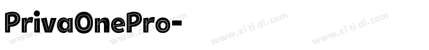 PrivaOnePro字体转换