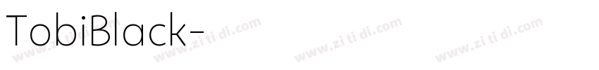 TobiBlack字体转换
