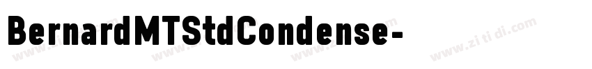 BernardMTStdCondense字体转换