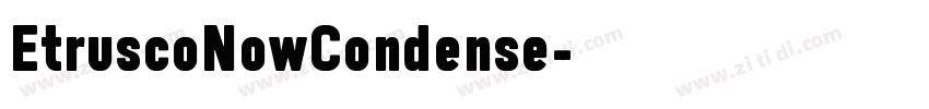 EtruscoNowCondense字体转换