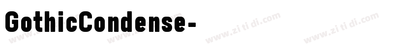 GothicCondense字体转换