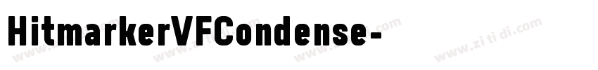 HitmarkerVFCondense字体转换