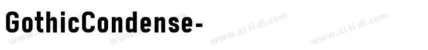 GothicCondense字体转换
