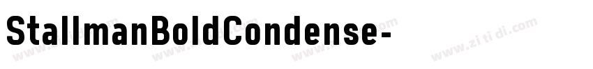 StallmanBoldCondense字体转换
