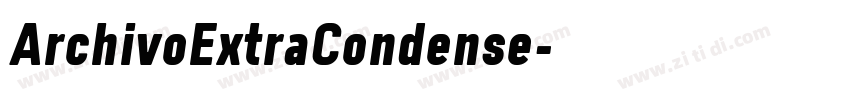 ArchivoExtraCondense字体转换 ArchivoExtraCondense字体转换