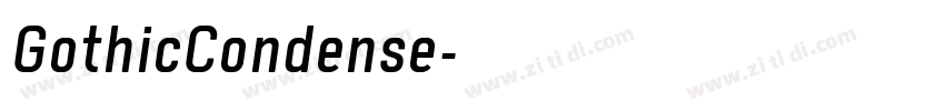 GothicCondense字体转换