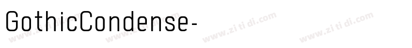 GothicCondense字体转换