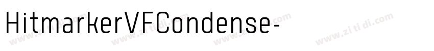 HitmarkerVFCondense字体转换