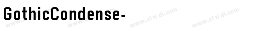 GothicCondense字体转换