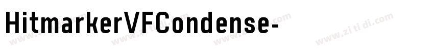 HitmarkerVFCondense字体转换