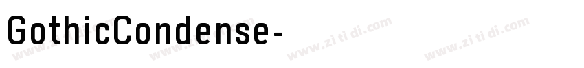 GothicCondense字体转换