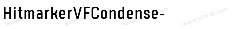 HitmarkerVFCondense字体转换