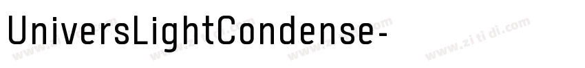 UniversLightCondense字体转换
