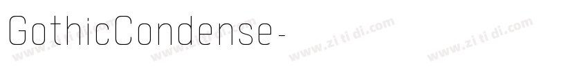 GothicCondense字体转换