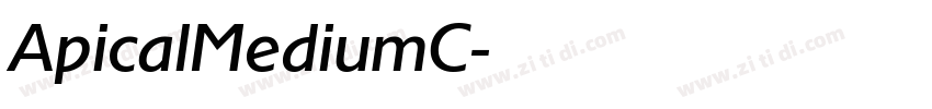 ApicalMediumC字体转换