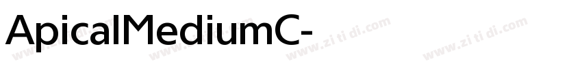 ApicalMediumC字体转换