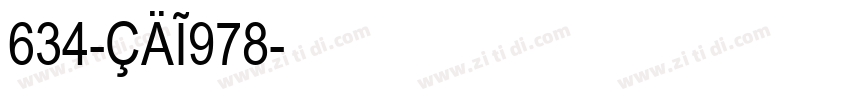 634-CAI978字体转换