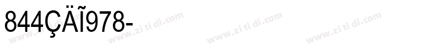 844CAI978字体转换