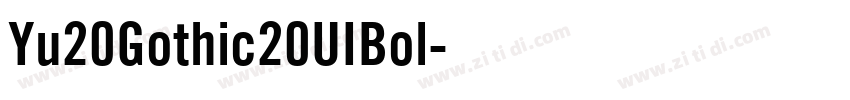 Yu20Gothic20UIBol字体转换