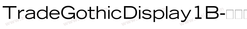 TradeGothicDisplay1B字体转换
