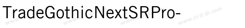 TradeGothicNextSRPro字体转换
