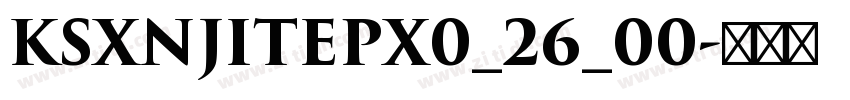 KSXNJITEPX0_26_00字体转换