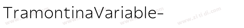 TramontinaVariable字体转换