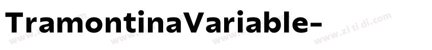 TramontinaVariable字体转换