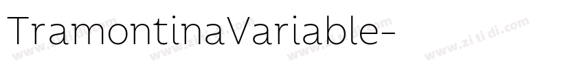 TramontinaVariable字体转换