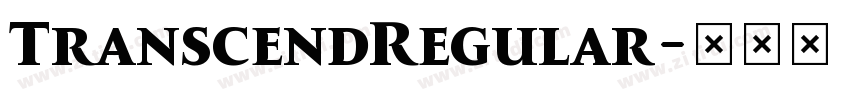 TranscendRegular字体转换