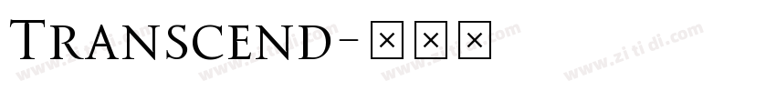 Transcend字体转换